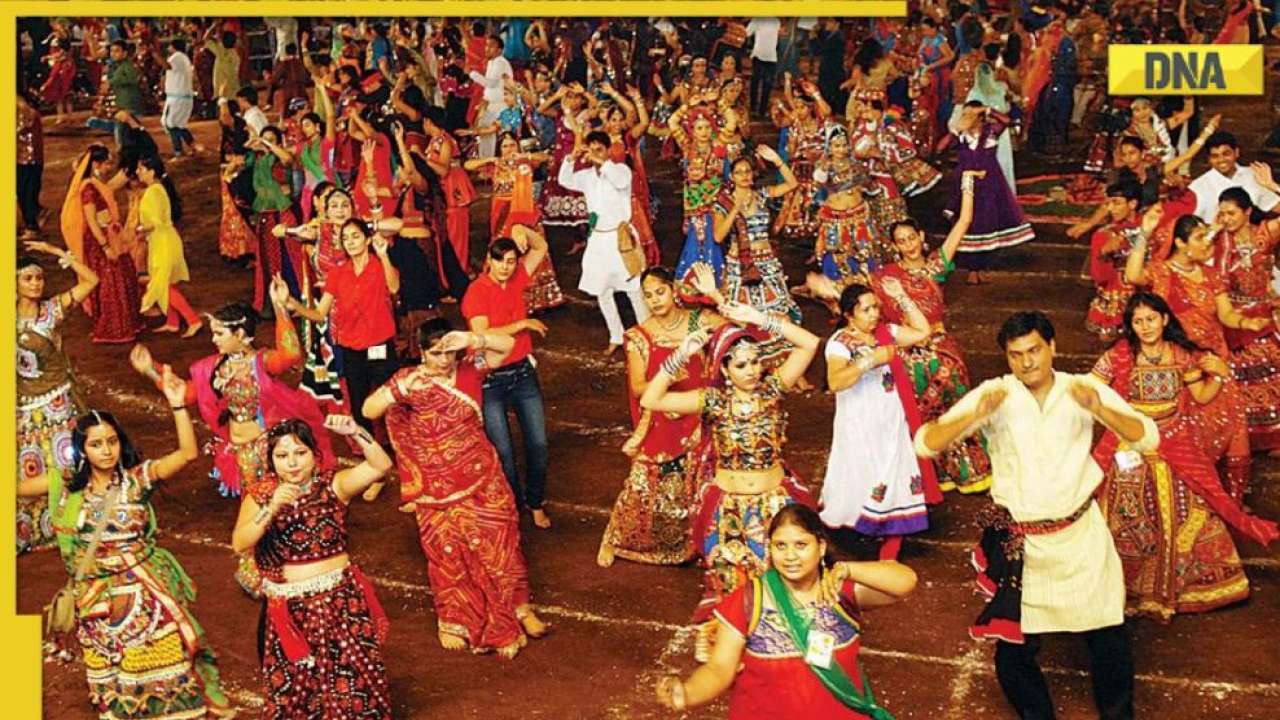 Navratri celebrations: Check out this beautiful drone footage of ...