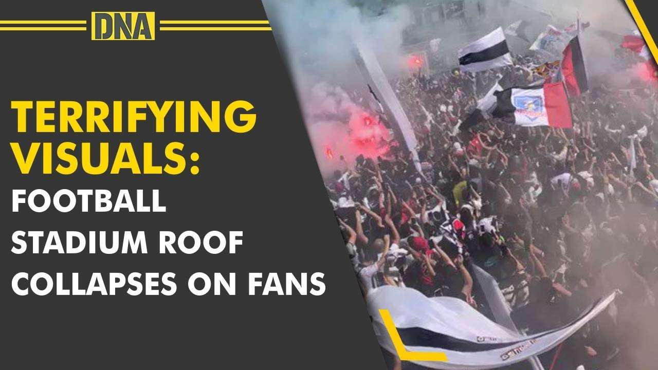 Terrifying Visuals Football Stadium Roof Collapses On Fans