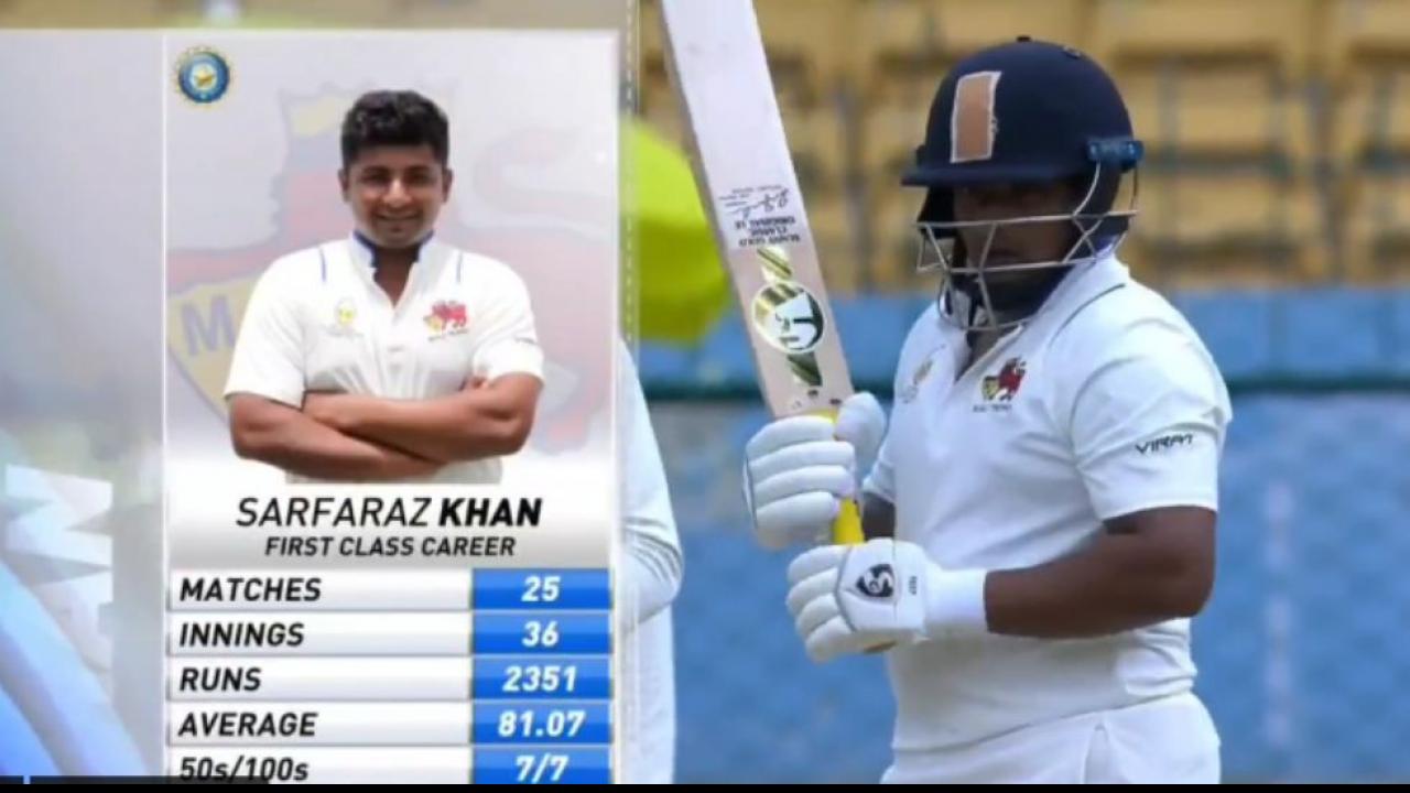 Sarfaraz breaks Don Bradman record