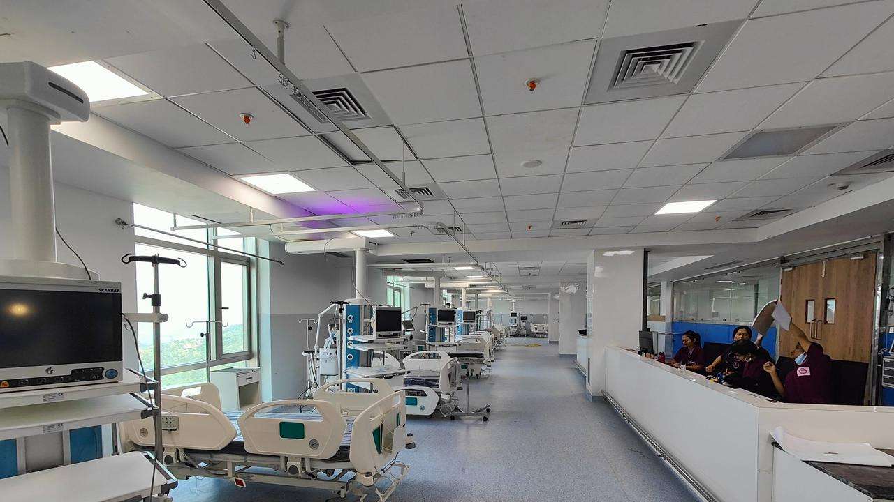 Over 700 beds and 64 ICU beds