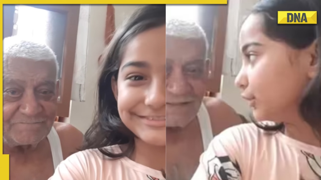Girl introduces her grandfather in adorably cute way; Viral video makes  netizens go aww!