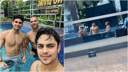 Shubman Gill shares pool pics on Instagram