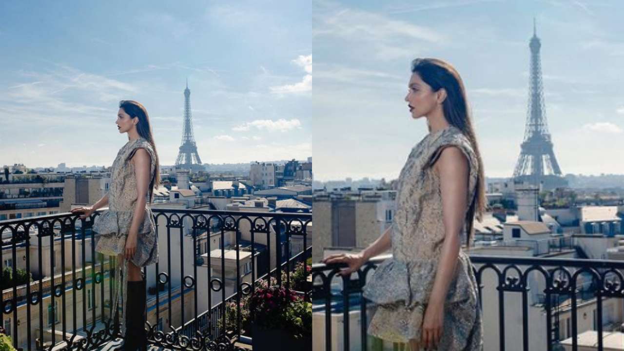 Deepika Padukone's poses against the Eiffel Tower backdrop