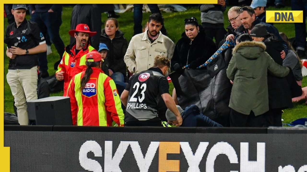 Watch: Glenn Phillips jumps boundary barricade and run towards a 12-year-old after his SIX hits her on the face