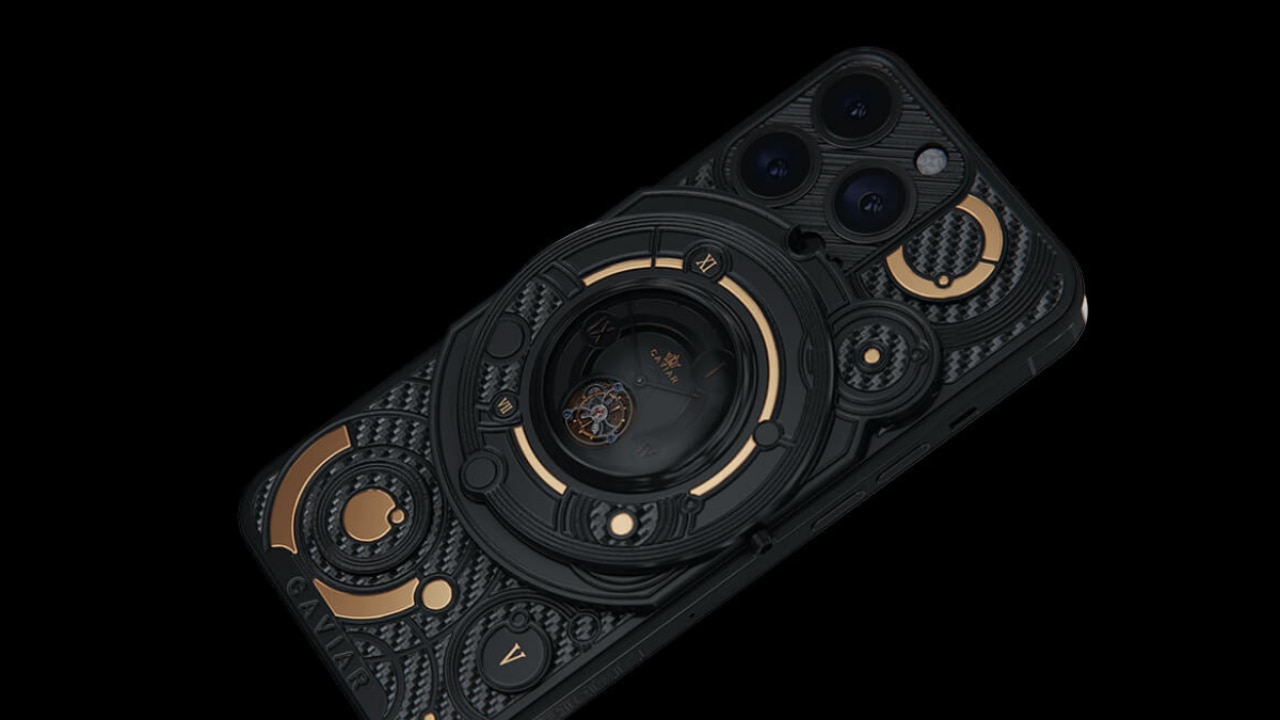 Caviar’s Tourbillion Carbon Gold Apple iPhone 14 Pro range