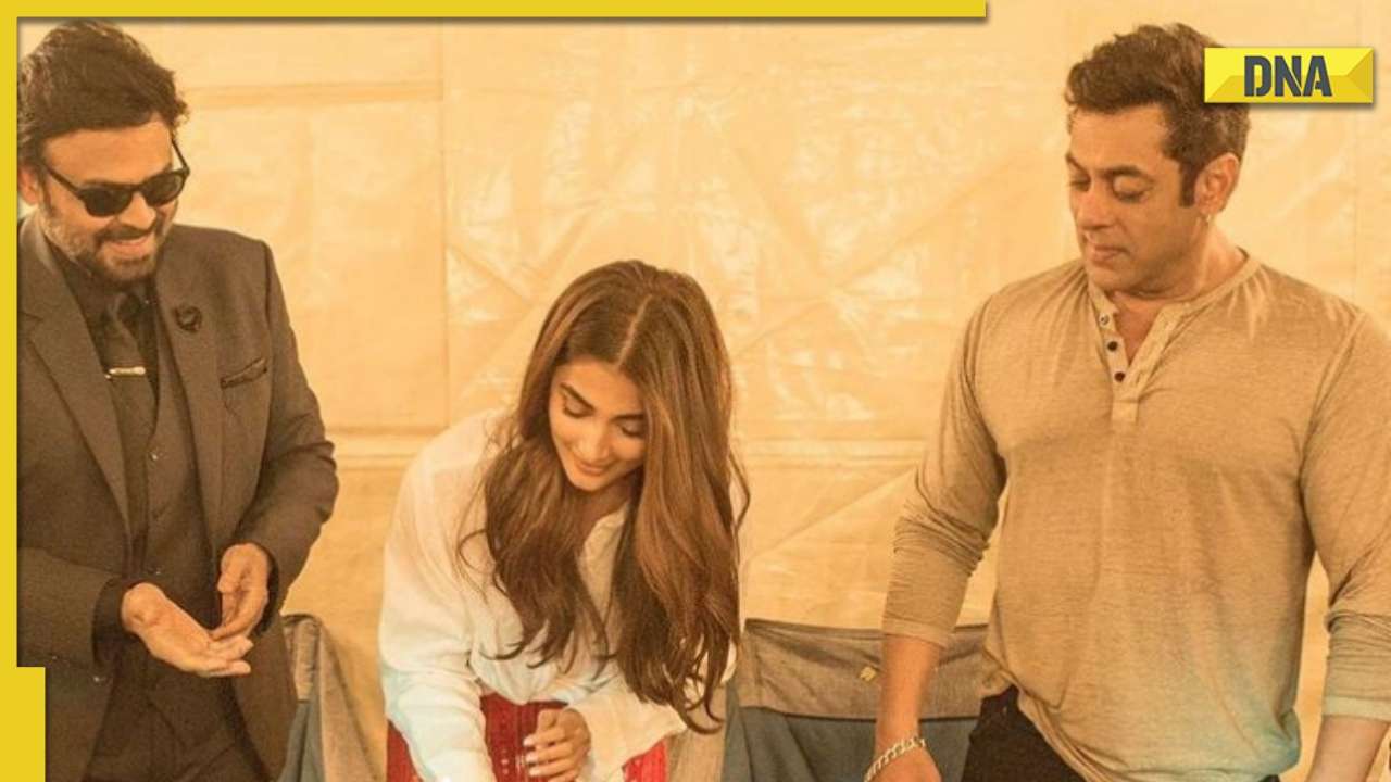 Pooja Hegde celebrates her birthday with Salman Khan on Kisi Ka Bhai Kisi Ki Jaan film set