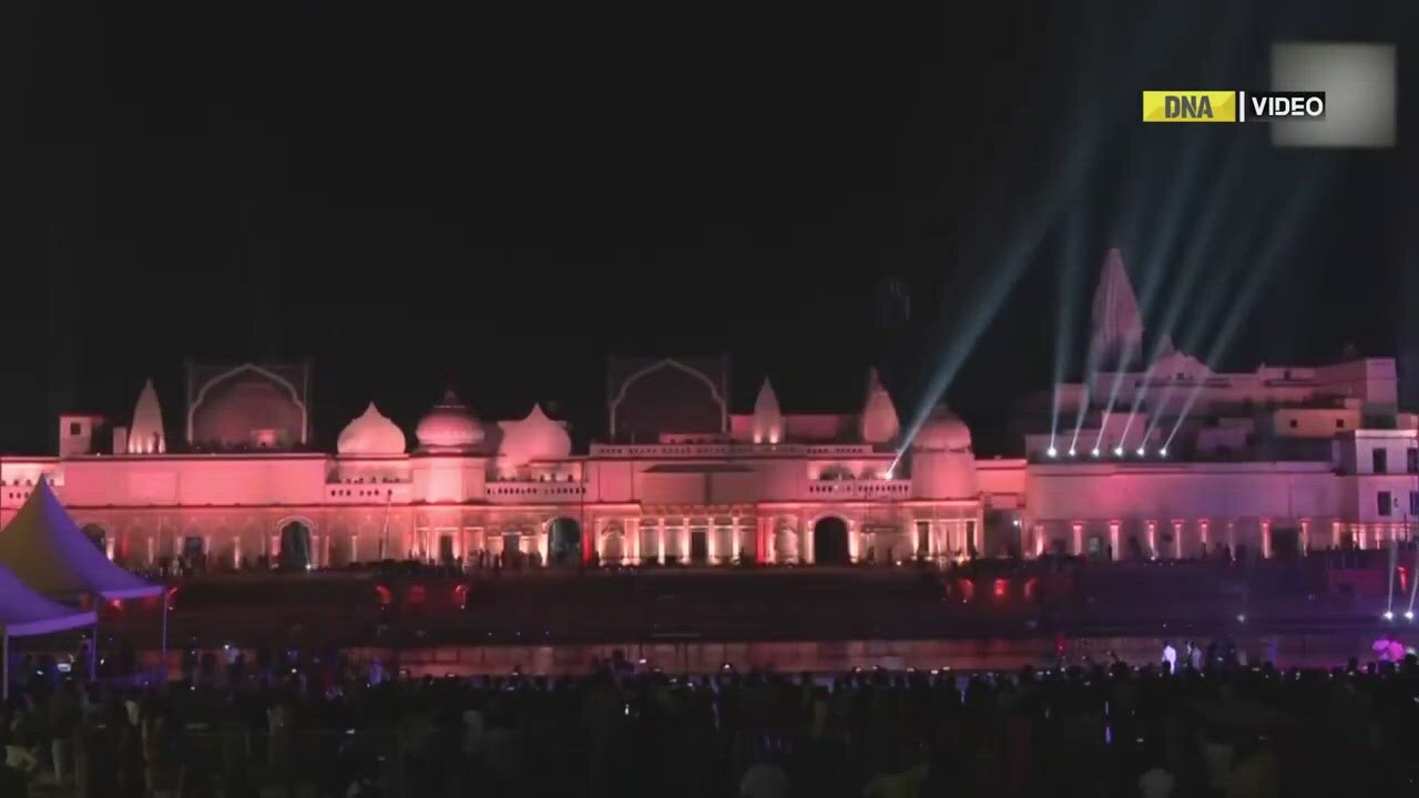 Diwali 2022: Lights and laser show organised as part of Deepotsav celebration in Ayodhya 