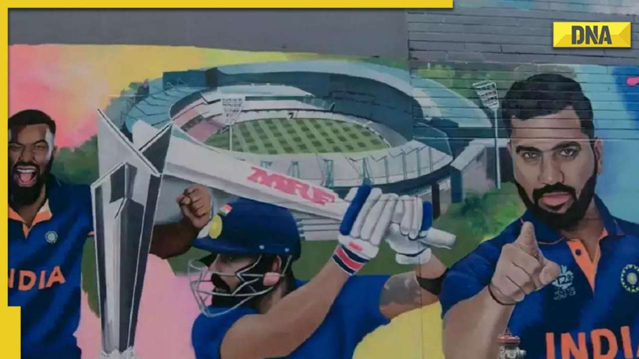 T20 World Cup: Melbourne administration welcomes Team India with mural art; Rohit, Kohli, Hardik hold prominence