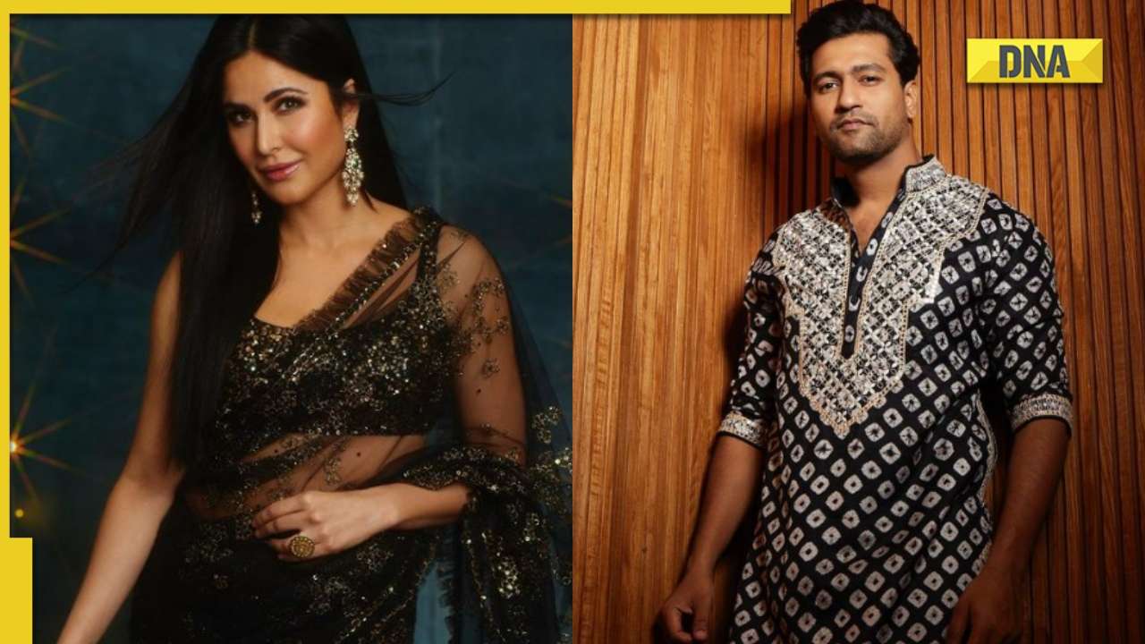 Katrina Kaif drops scintillating photos in black saree from her 'Diwali  nights', Vicky Kaushal reacts