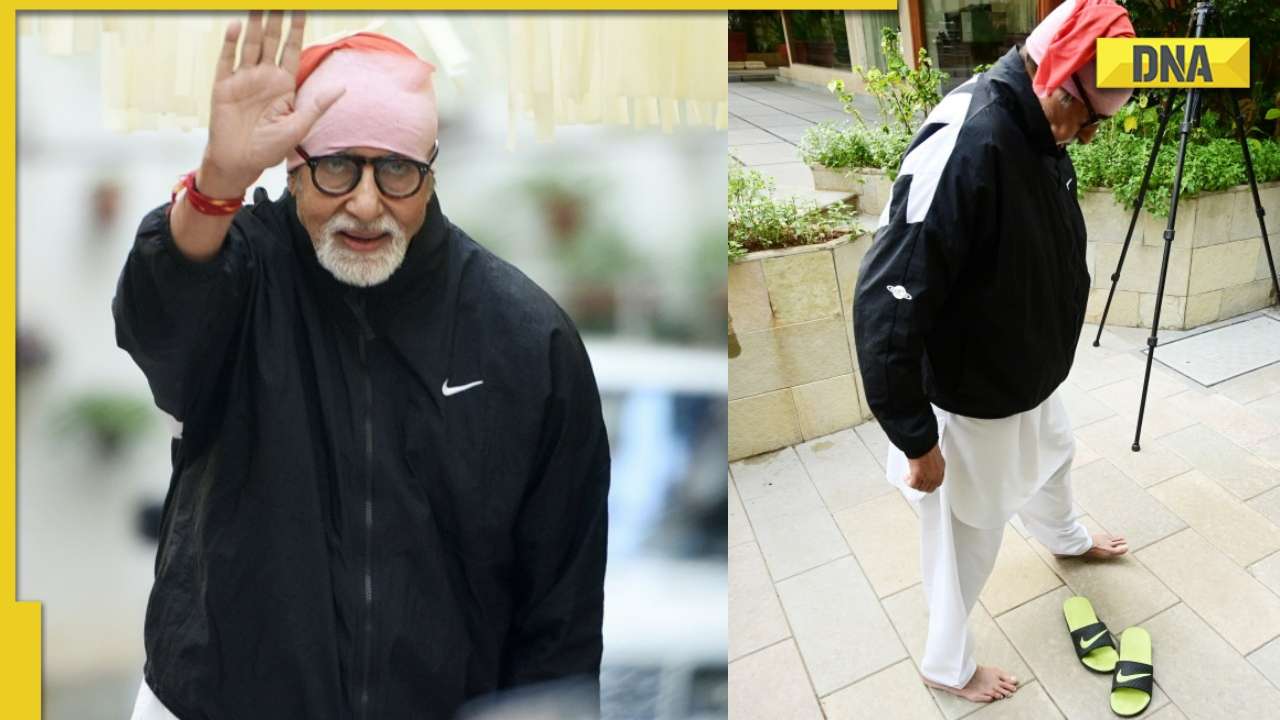 Amitabh Bachchan takes his shoes off before meeting fans outside Jalsa, here's why