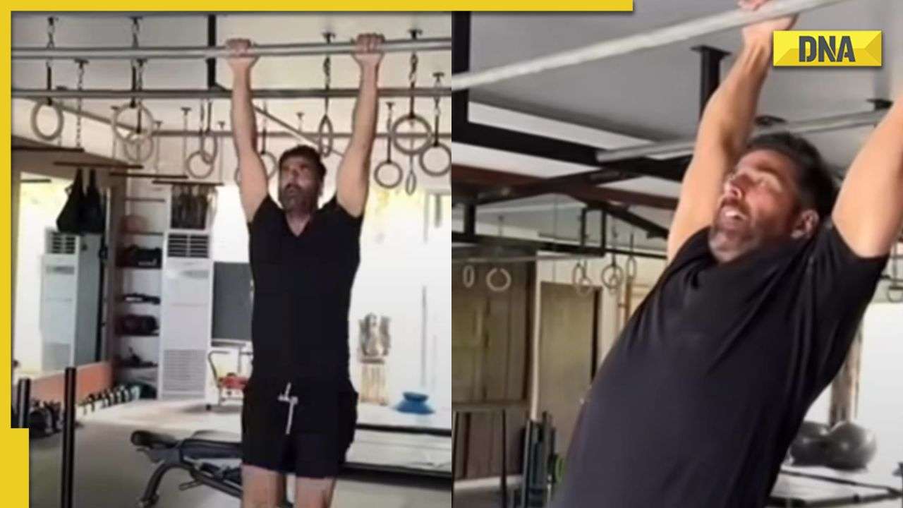 Akshay Kumar gives Wednesday motivation with swinging pull-ups, netizens go gaga over his fitness 