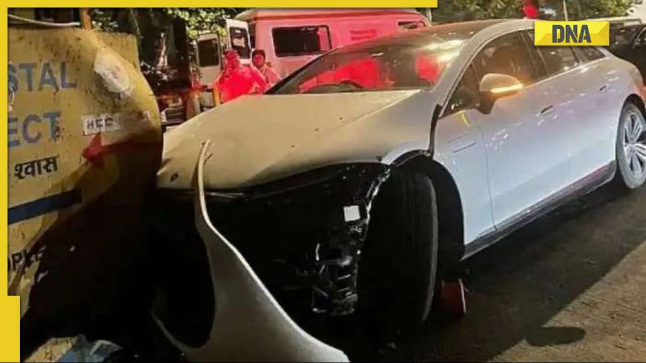 Mercedes-Benz EQS luxury EV worth Rs 1.5 crore wrecked in accident, first high-end electric car crash