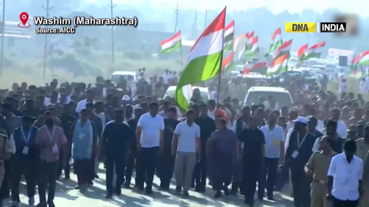 Congress leader Rahul Gandhi resumes ‘padayatra’ from Washim, Maharashtra