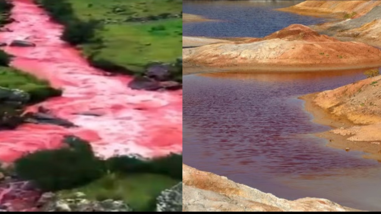 color of the river has become red even in Peru