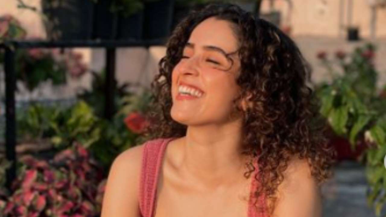 Sanya Malhotra smiles wide