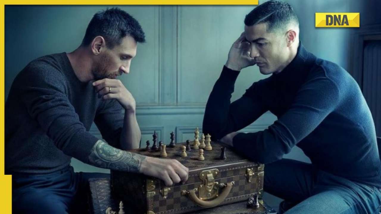 Ronaldo, Messi play chess in rare joint collab, pic breaks the internet