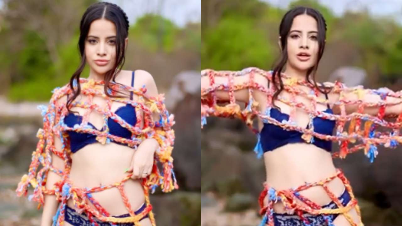 Urfi Javed wears a bikini coverup made with ropes