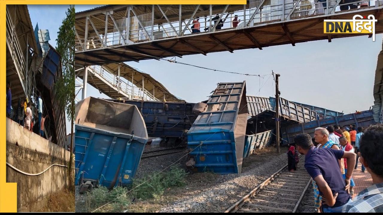 स्टेशन की इमारत से टकराई मालगाड़ी, 2 की मौत, 12 डिब्बे पटरी से उतरे, रेल लाइन बंद