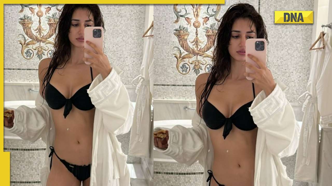Disha Ka Xx Video - Disha Patani flaunts her sexy curves in black bikini, bathroom selfie  breaks the internet
