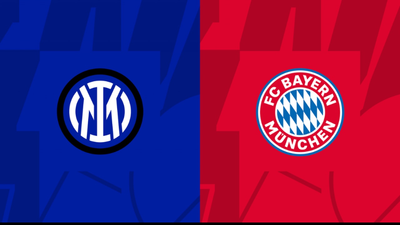 Bayern Munich and Inter Milan players play in the final of the Football World Cup