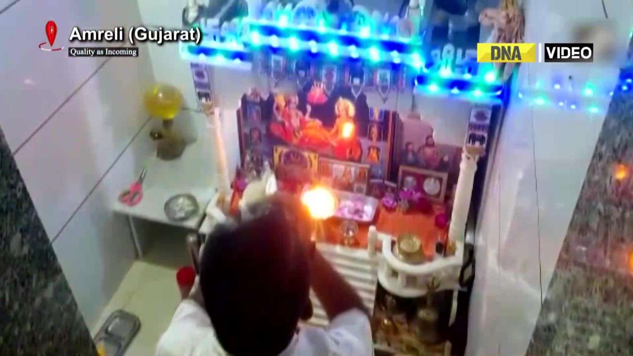 Gujarat Polls: Congress MLA arrives at polling booth on bicycle with LPG cylinder to cast his vote 