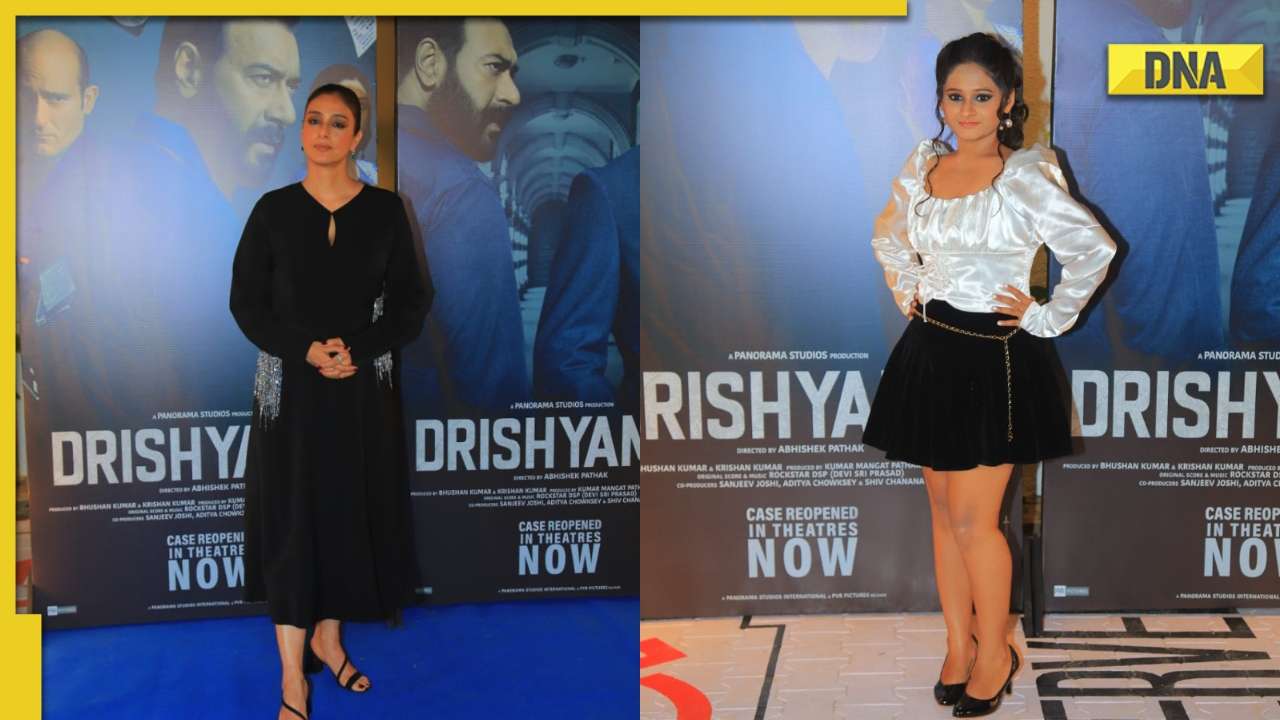 Rekha Xxx Ajay Devgan Video - Drishyam 2: Ajay Devgn, Tabu and others arrive in style for film's success  bash