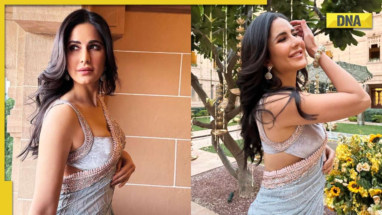 1280px x 720px - In pics: Katrina Kaif looks stunning as she poses in powder blue saree