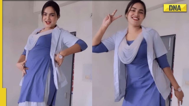 Indian School Uniform Sex Mms - College girl dances to Bhojpuri song in viral video, netizens say 'mauj  kardi'