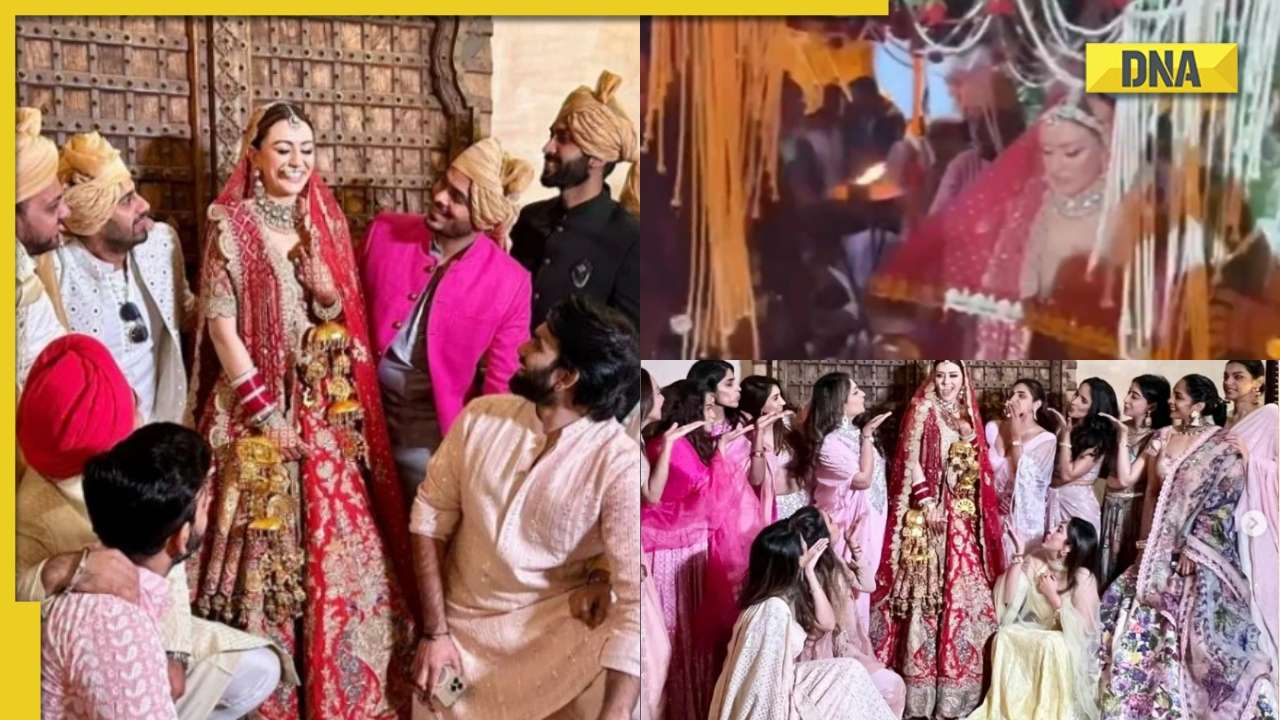 Hansika Motwani walks down the aisle for Sohael Khaturiya, video and photos go viral