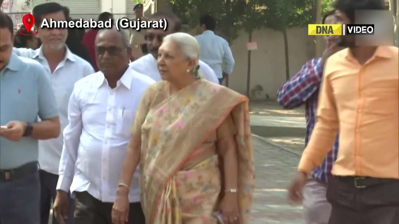 Gujarat Elections 2022: UP Governor Anandiben Patel casts vote in Ahmedabad