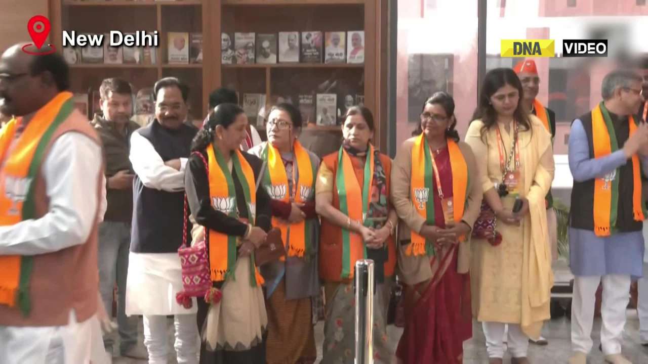 JP Nadda pays floral tributes to BR Ambedkar on his death anniversary