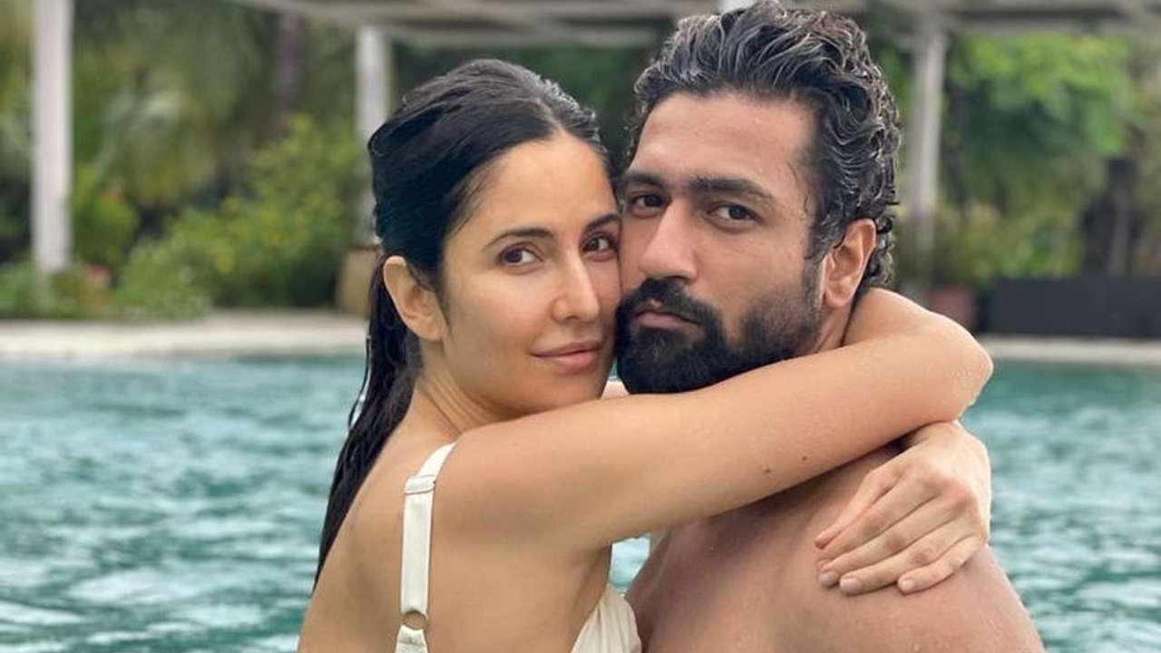 Vicky Kaushal and Katrina Kaif enjoy a pool day