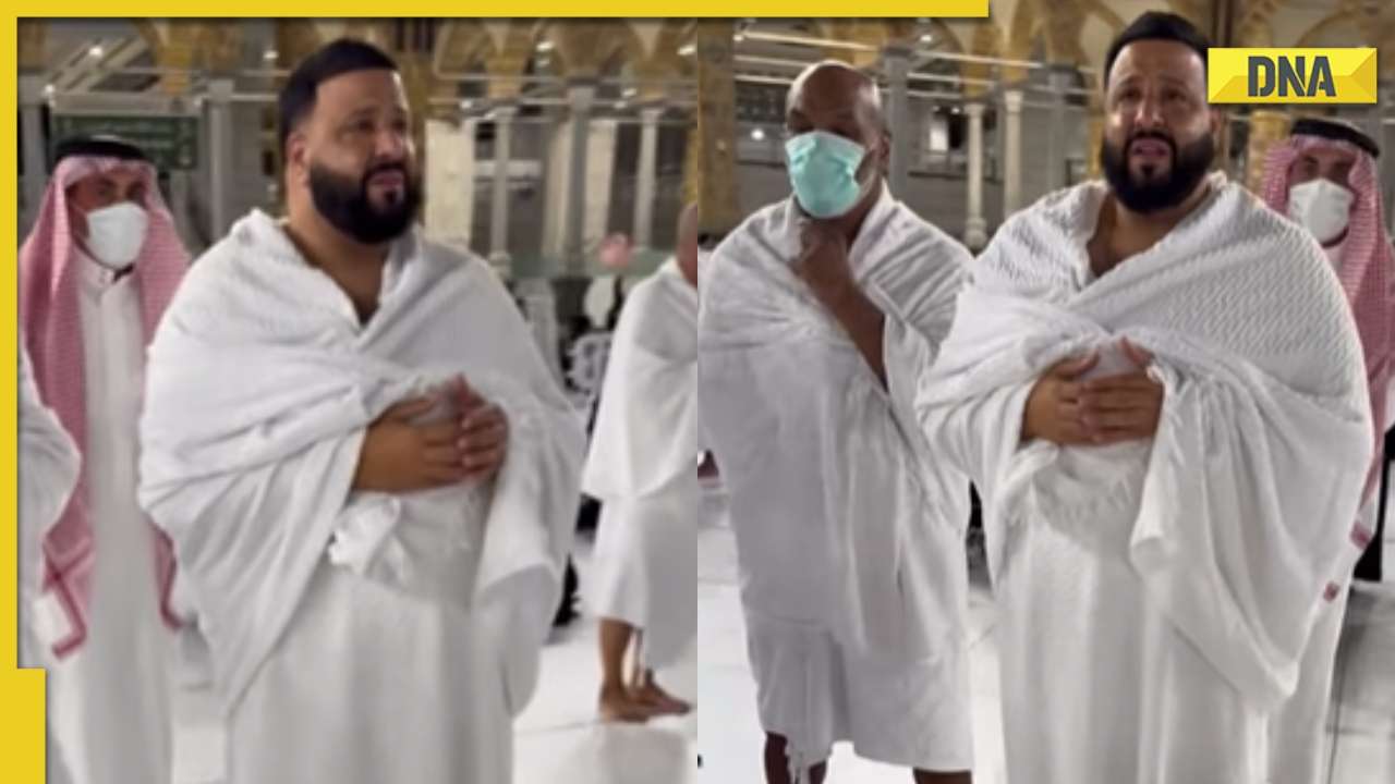DJ Khaled breaks down while performing Umrah in Mecca with Mike Tyson