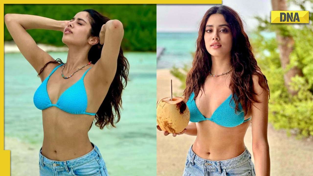Sex Of Katrina And Salman On Xxx Tube Hot Porno - Janhvi Kapoor flaunts her sexy curves in bikini top and shorts, photos go  viral