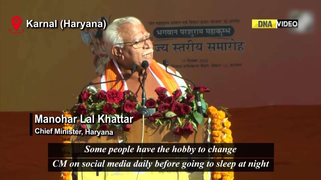 “Some people have the hobby to change CM on social media…” says Manohar Lal Khattar
