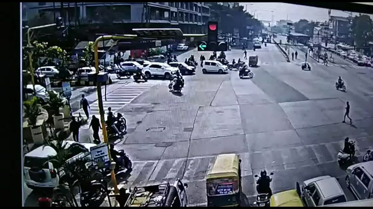 Viral Video: Driver drags traffic cop on bonnet of his car in Indore