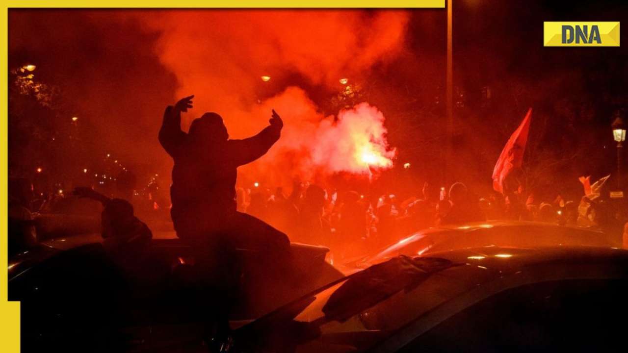 Moroccan fans clash with police after FIFA World Cup defeat against France in semi-final