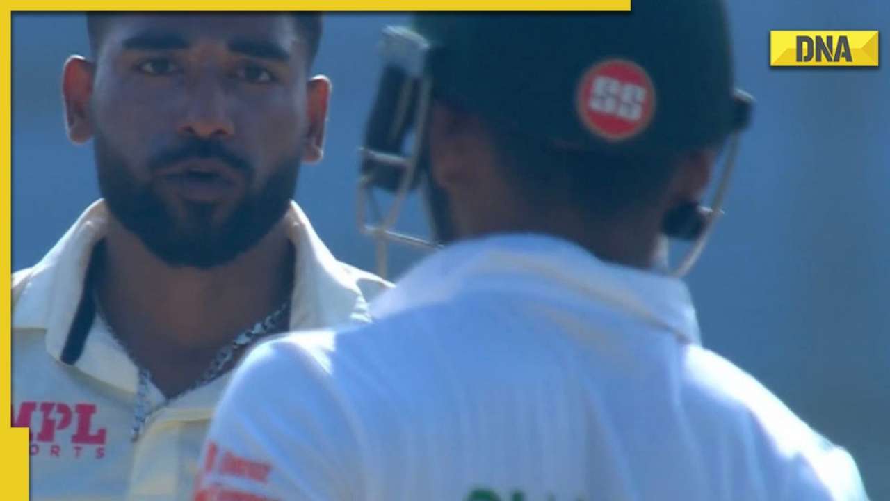 WATCH: Mohammad Siraj glares and sledges Najmul Shanto, Bangladesh batter reaction is priceless