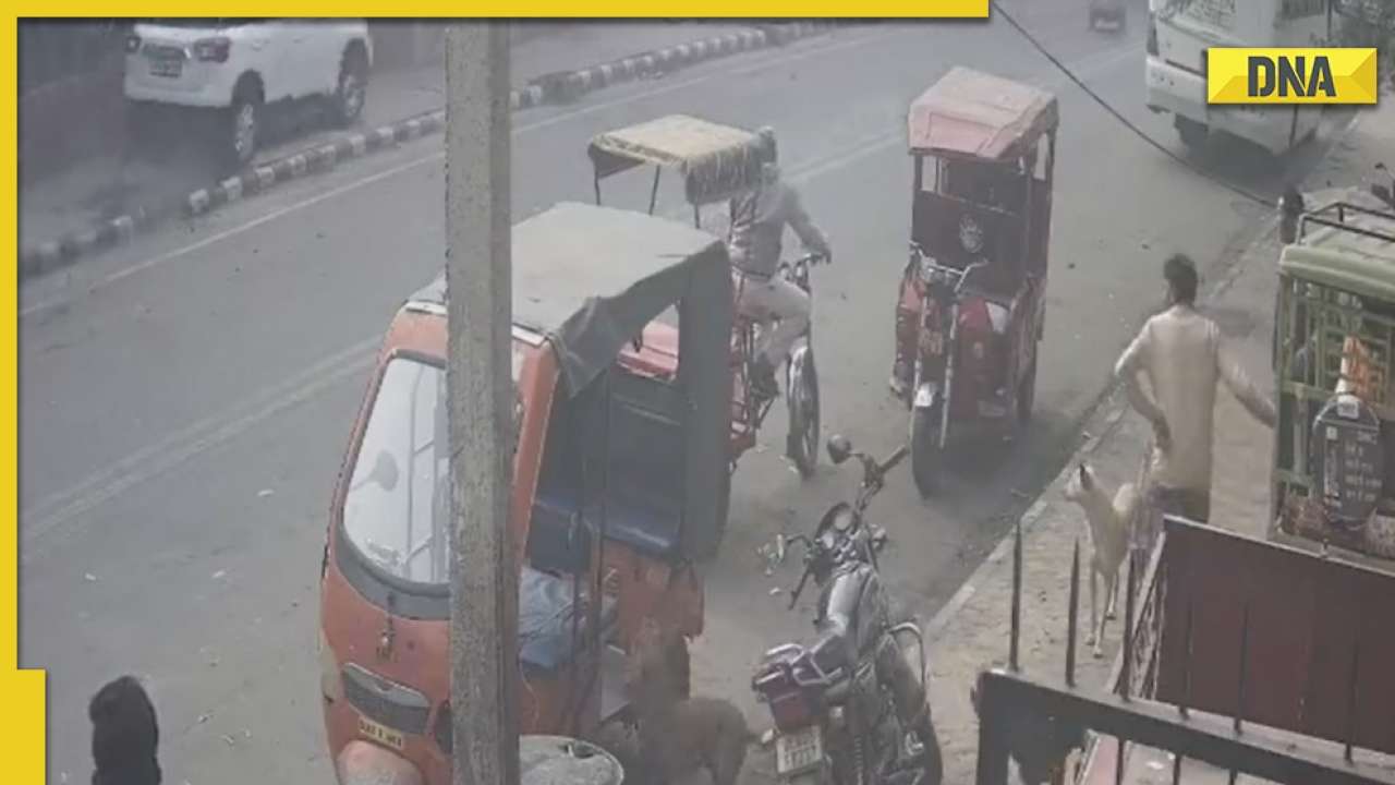 Delhi: Speeding car hits three children standing on footpath, hair-raising  video surfaces