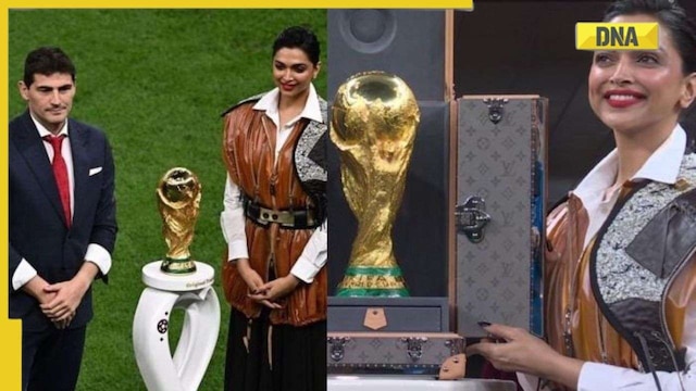 Louis Vuitton Ambassador Deepika Padukone Presents World Cup Trophy – WWD