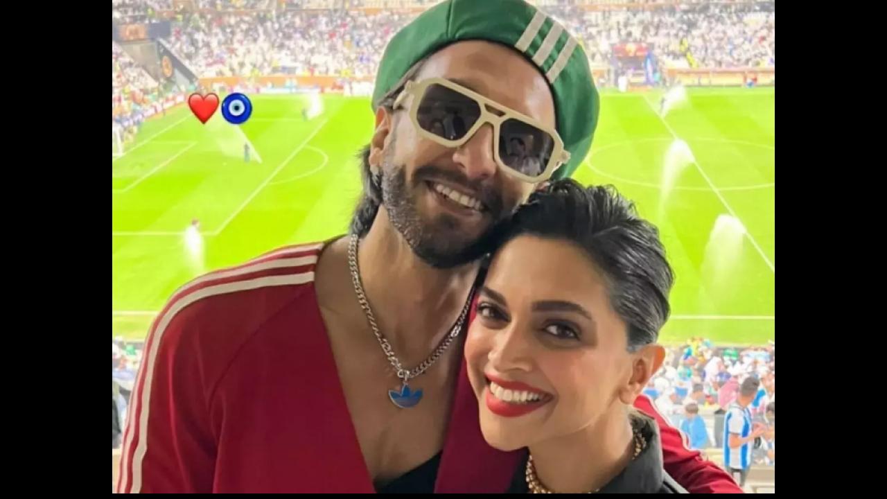 Ranveer Deepika Romance At FIFA World Cup