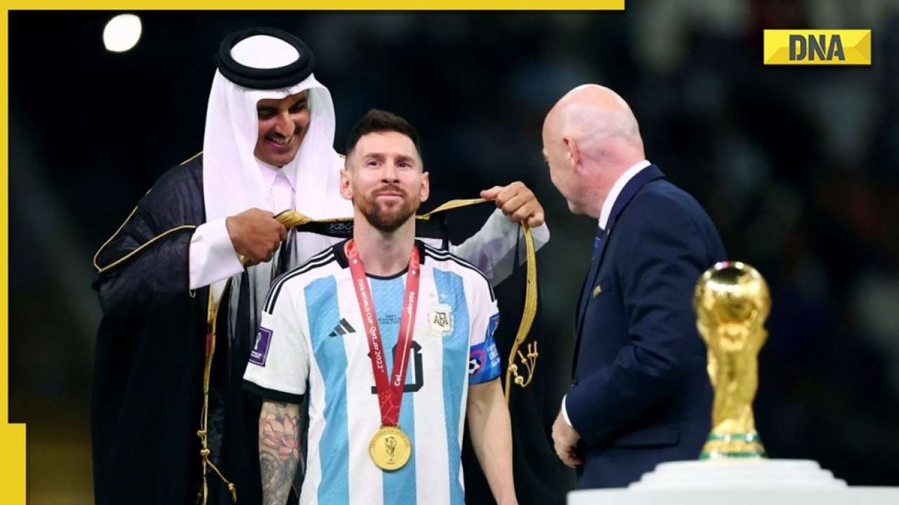 Fifa World Cup 2022 Why Lionel Messi Was Presented A Qatari Bisht Before Lifting The Trophy 0010
