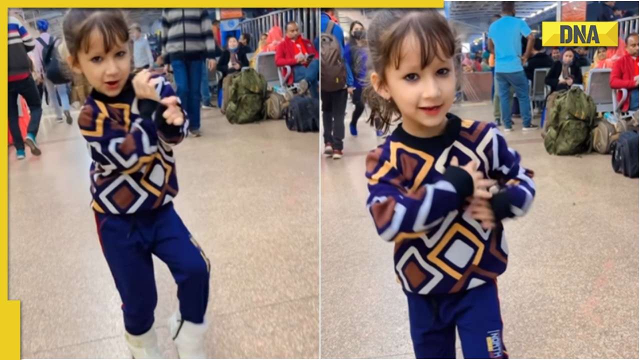 Little girl dances to 'Darling' song at crowded railway station, viral video wins heart