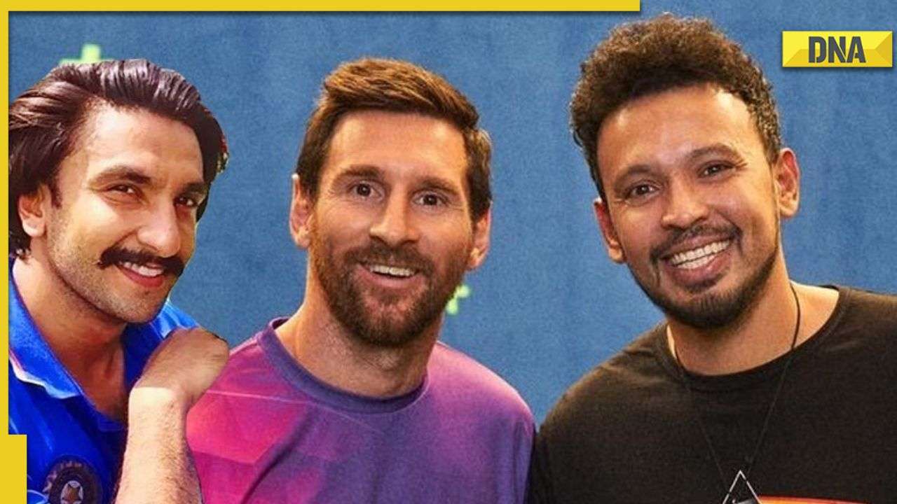 Ranveer Singh shares photoshopped pic with Lionel Messi, internet says, 'editing to achi kar lete'