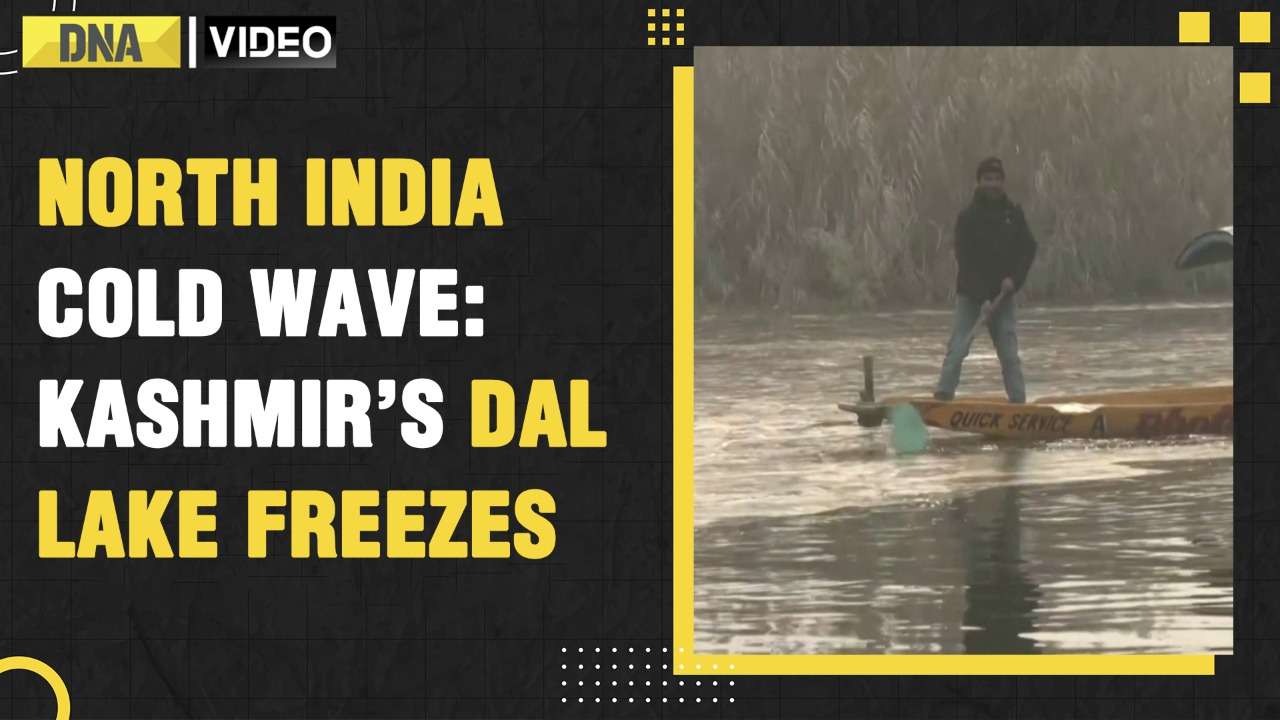 Cold Wave: Kashmir’s Dal Lake freezes as North India still reels in cold | Climate Change