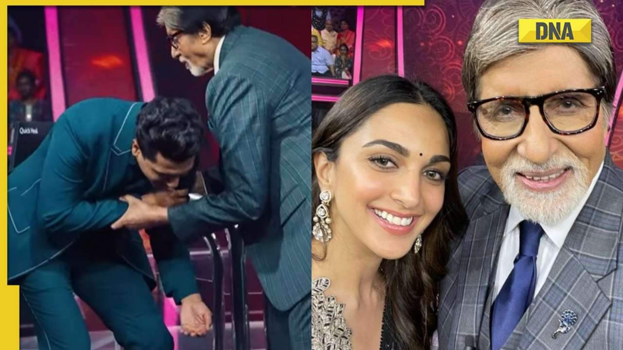 KBC 14: Vicky Kaushal Touches Amitabh Bachchan's Feet, Kiara Advani ...