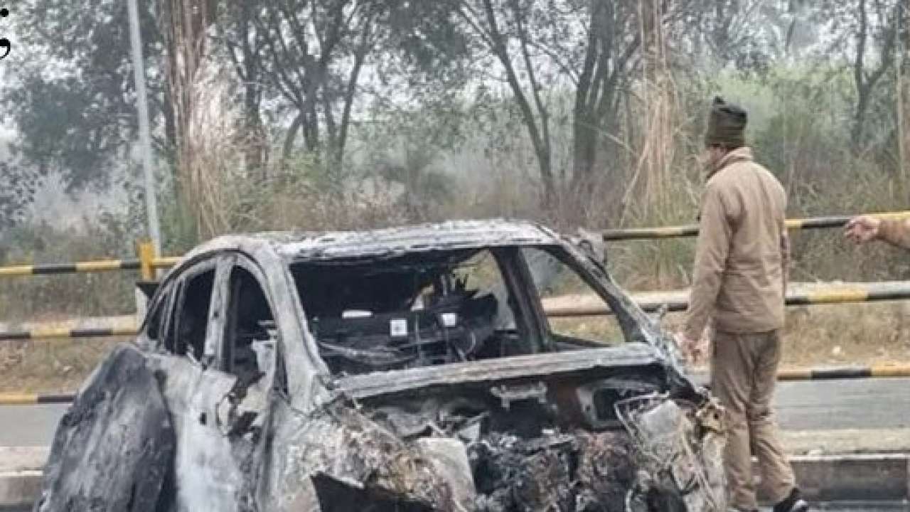 Rishabh Pant’s Mercedes-Benz GLC after horrifying accident