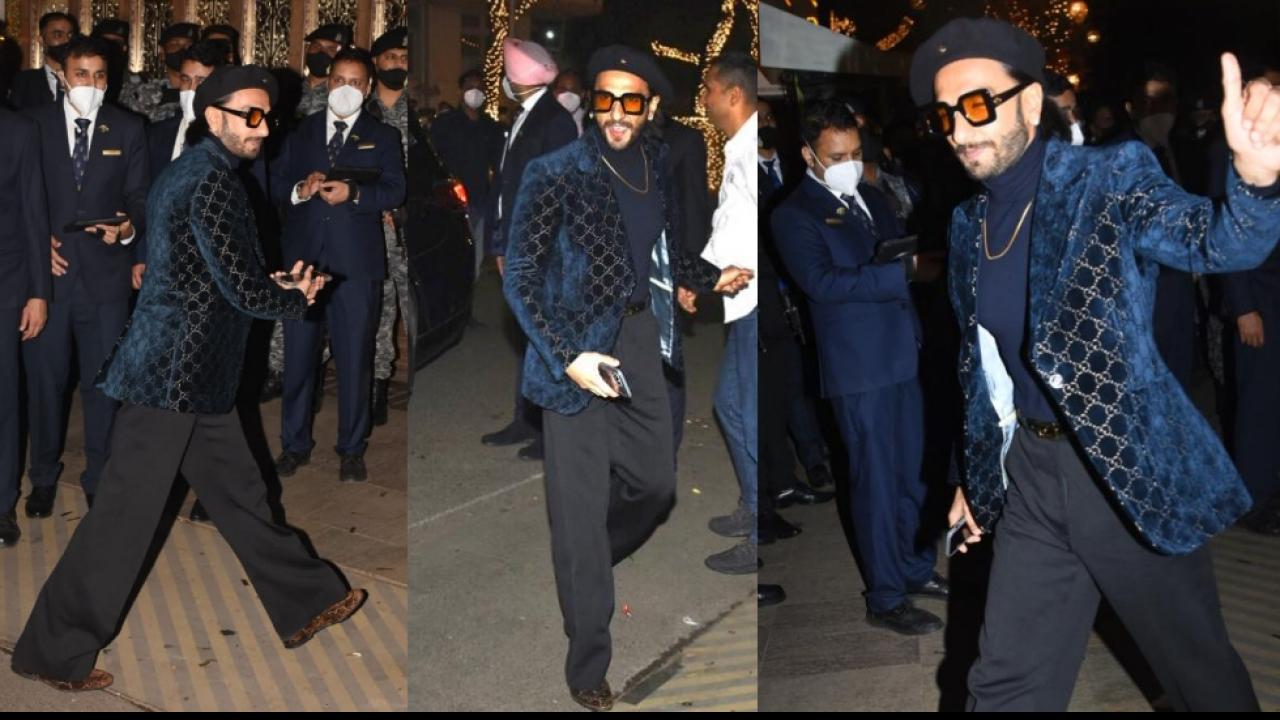 Ranveer Singh At Anant Ambani Radhika Merchant Engagement Party