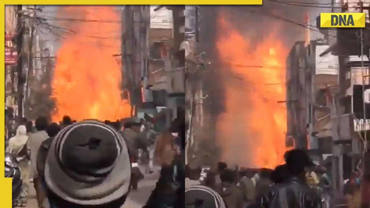 Video: Fire breaks out in Madhya Pradesh hotel after cylinder explosion, no injuries reported  
