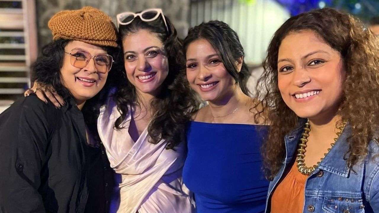 Kajol with her close friends